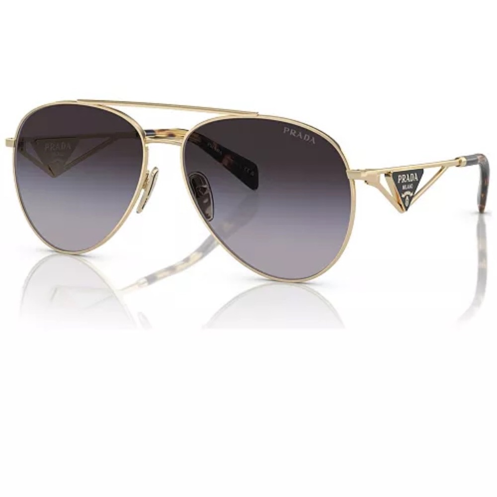 Prada Gold Aviator Sunglasses